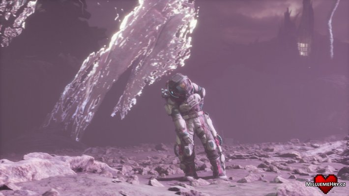 Hra občas oplývá velmi akční sekvencí - Vlastní screenshot z hraní hry Obrázek ke hře The Alters